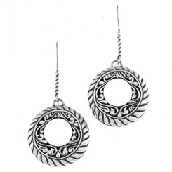 1" 925 Sterling Silver French Wires Earrings