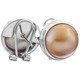 5/8" 925 Silver Gold Mabe Pearl Omega Post Earrings