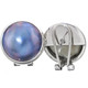 11/16" 925 Silver Blue Mabe Pearl Omega Post Earrings