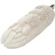 Totem Eagle Bear Buffalo Bone Hand Carving 925 Sterling Silver Pendant, 3 1/4"
