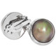 925 Sterling Silver Gold-Tone Mabe Pearl Clip-On Earrings