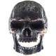 Mens Masonic Open Jaw Skull Dark Patina 925 Sterling Silver Biker Ring, US 8-13