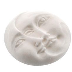 Cabochon Open Eyes Undrilled Moonface Sun Bison 1"(25mm)