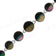 925 Silver Brownlip Mother Of Pearl Shell 7 1/2" Toggle Bracelet