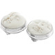 925 Silver Bison Bone Closed Eyes Face Moon Sun Earrings