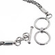 925 Silver Trilobite Byzantine 5" Toggle Chain Bracelet
