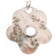 2 15/16" 925 Silver White Mother Of Pearl Shell Pendant