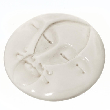 Cabochon Closed Eyes Undrilled Moonface Sun 1 3/16"(30mm)
