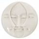 Cabochon Closed Eyes Undrilled Moonface Sun 1 3/16"(30mm)