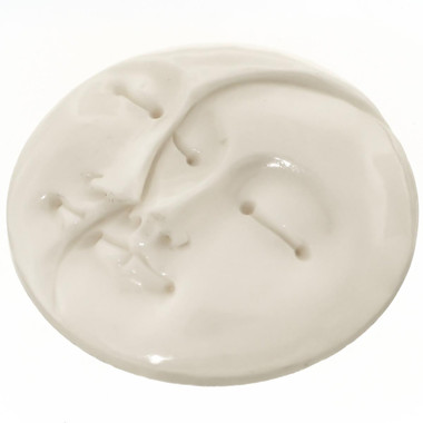 Cabochon Closed Eyes Undrilled Face Moon Sun 1 5/16"(33mm)