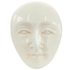 Cabochon Open Eyes Undrilled Face Bison 13/16"(20mm)