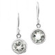7/16" 925 Silver Prasiolite Round Green French Earrings