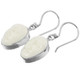 11/16" 925 Silver Bison Bone Sun Goddess French Earrings