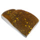 Cabochon Agate Druzy 1 3/16"(30mm) Weeping Willow Titanium