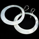 Oyster Mother Of Pearl Shell White French Wires Earrings