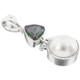 1 5/16" 925 Silver Mystic Topaz Mabe Pearl us Pendant