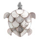 925 Silver White Mother Of Pearl Shell us Pendant Brooch