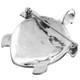 925 Silver Paua Abalone Shell Turtle us Pendant Brooch