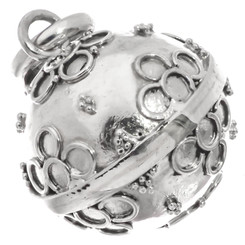 1 1/8" 925 Sterling Silver Round us Pendant