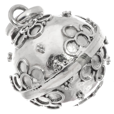 1 1/8" 925 Sterling Silver Round us Pendant
