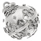 1 1/8" 925 Sterling Silver Round us Pendant