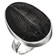 1" Stunning Full Face! Utah Trilobite 925 Sterling Silver Adjustable Ring