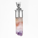 1 13/16" 925 Sterling Silver Amethyst Crystal us Pendant