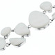 925 Silver White Oyster Mother Of Pearl Shell 5" Bracelet