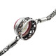 925 Silver Mabe Pearl Byzantine 7 1/2" Pink Chain Bracelet