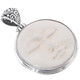925 Silver Bison Bone Carved Moon Sun Goddess us Pendant