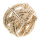 Glass Seed Beads 7" Beige Cuff Bracelet