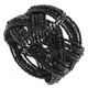 Glass Seed Beads 7" Black Cuff Bracelet