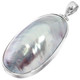 2 1/4" 925 Silver Nautilus Shell Osmena Pearl Blue Pendant