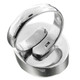 Sand Dollar Fossil 925 Sterling Silver Adjustable Ring