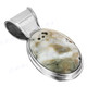 1 5/16" 925 Silver Jasper Oval Pendant