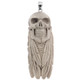 2 3/4" 925 Silver Deer Antler Skull Feather us Pendant
