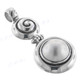 1 7/8" 925 Silver White Mabe Pendant