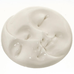 Cabochon Closed Eyes Undrilled Face Moon Sun 13/16"(20mm)