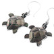 925 Silver Blacklip Mother Of Pearl Shell Turtle Earrings