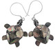 925 Silver Blacklip Mother Of Pearl Shell Turtle Earrings