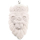 2 3/4" 925 Silver Bison Bone Carving Pendant