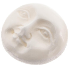 Cabochon Open Eyes Undrilled Moonface Bison 9/16"(15mm)