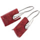 9/16" 925 Silver Red Coral Earrings