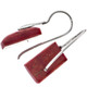 9/16" 925 Silver Red Coral Earrings