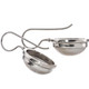 11/16" 925 Sterling Silver Mabe Pearl Oval White Earrings