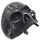 Mens Raw Masonic Jawless Skull 925 Sterling Silver Motorcycle Biker Ring, 7/8"