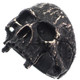 Mens Raw Masonic Jawless Skull 925 Sterling Silver Motorcycle Biker Ring, 7/8"