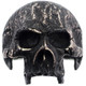 Mens Raw Masonic Jawless Skull 925 Sterling Silver Motorcycle Biker Ring, 7/8"
