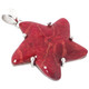 Star Fish Red Sponge Coral 925 Silver Pendant, 1 3/4"