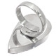 925 Silver Russian Pyrite Druzy Drusy Sterling Adj Sz 8 Ring,  1 1/4"